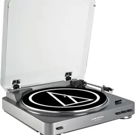 Audio Technica Direct-Drive Turntable (Analog & USB) – Silver- AT-LP120XUSB