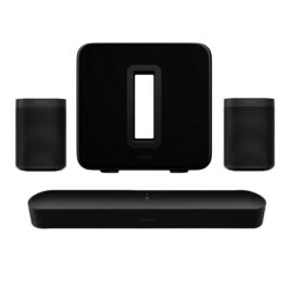 Sonos 5.1 Home Cinema Solution (1 Sonos Beam (Black) + 2 Sonos SL One (Black) + 1 Sonos Sub Gen-3 (Black))