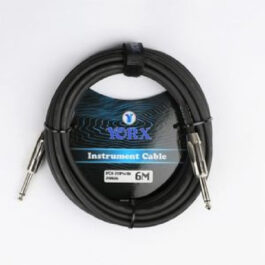 Yorx Ipcx 201Pn 6M Bk Instrument Cable 1/4” Mono Plug Same